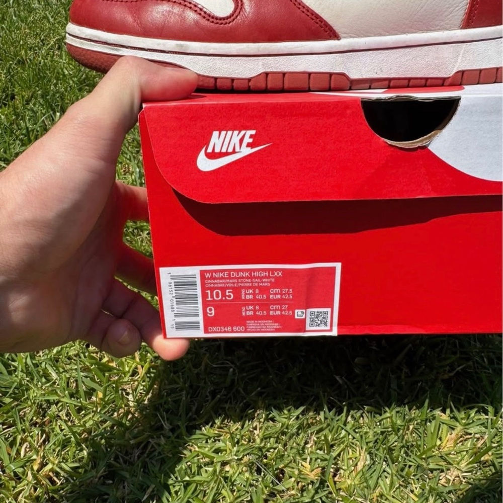 Nike dunk high university red trainers - Picture 5 of 5